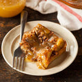 Cinnamon Honey Apple Rum Bread Pudding