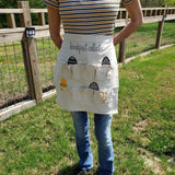 handmade canvas egg collection apron backyard chicken keepers farm gifts 