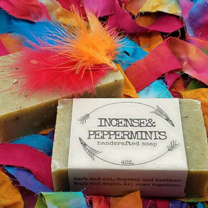 peppermint handcrafted cold press soap gypsy shoals farm artisan soap