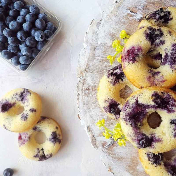 blueberry-lavender-honey-almond-donuts