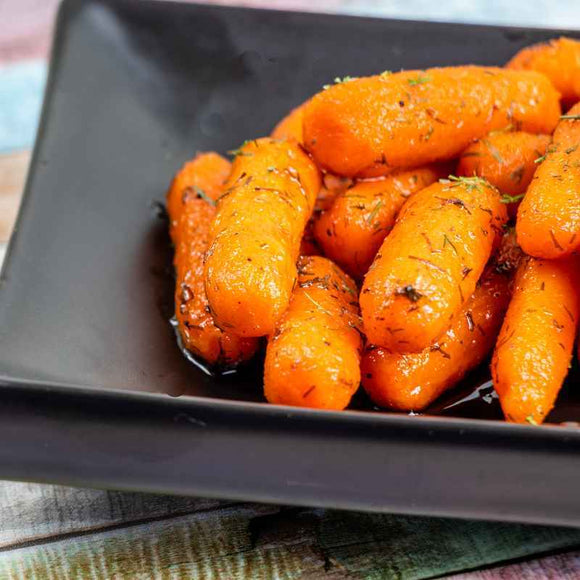 Cinnamon Infused Honey Roasted Baby Carrots recipe 