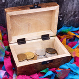 interior view celtic hand-tooled wood relief alcoholics anonymous chip holder god box recovery gift