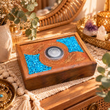dreamcatcher-wood-sobriety-chip-holder-recovery-god-box-turquoise-inlay