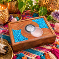 dreamcatcher-wood-sobriety-chip-holder-recovery-god-box-turquoise-inlay