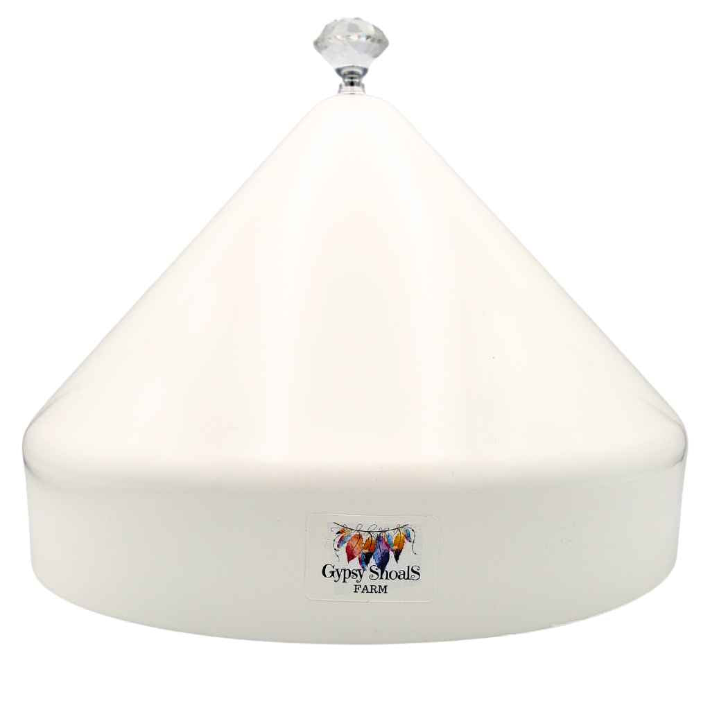 farmhouse-chic-lid-bling-crystal-finial-anti-roost-proof-5-gallon-bucket-cover-poultry-pyramid-white