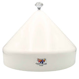 farmhouse-chic-lid-bling-crystal-finial-anti-roost-proof-5-gallon-bucket-cover-poultry-pyramid-white
