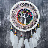 tree of life rainbow dream catcher handcrafted new age decor