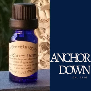 Anchors Down georgia gypsy crystal infused energy reiki charged grounding essential oil blend